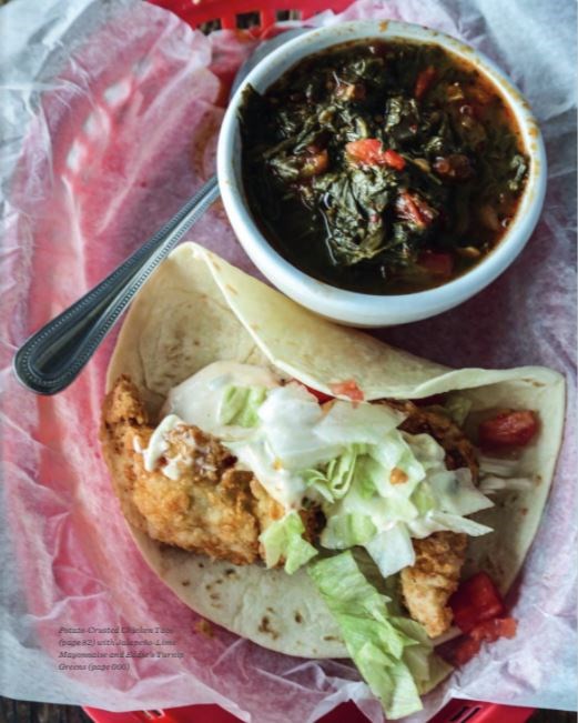 Fried chicken tacos