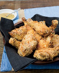 Fried chicken with honey mustard