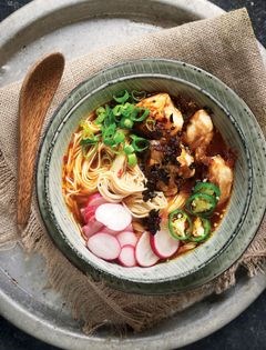 Fried chilli chicken ramen
