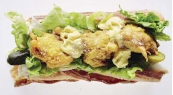 Fried clam po'boys with celery seed mayo