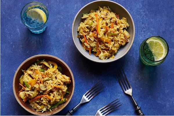Fried coconut rice