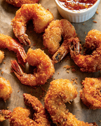 Fried coconut shrimp