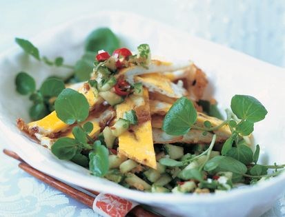 Fried egg salad