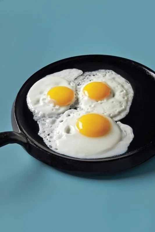 Fried eggs, sunny side up or over easy