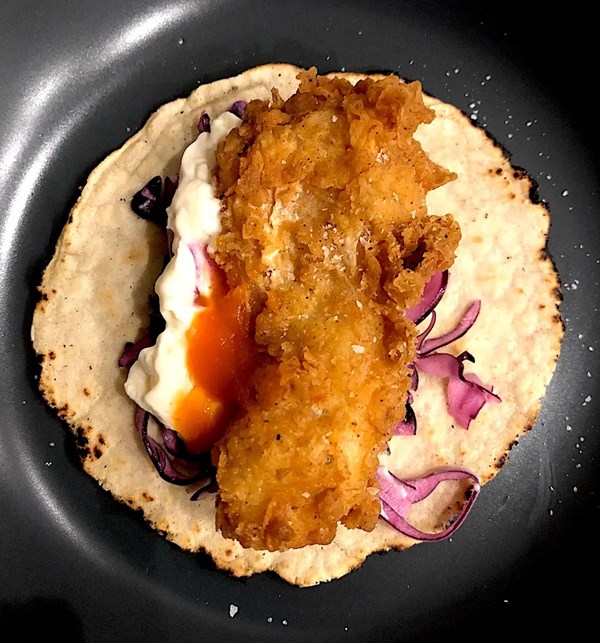 Fried fish tacos