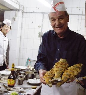Fried fish with ginger sauce
