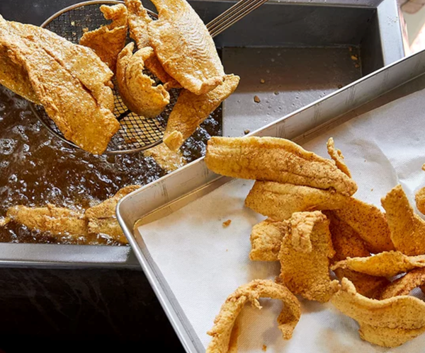 Fried flounder
