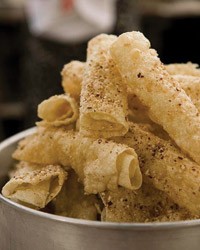 Fried Greek pastry with honey and nuts