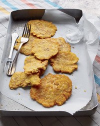 Fried green plantains (Tostones)