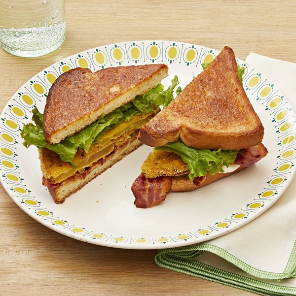 Fried green tomato BLTs