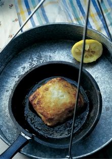 Fried haloumi cheese 