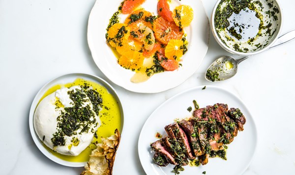 Fried herb salsa verde