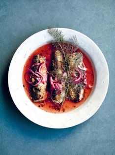 Fried herring in vinegar