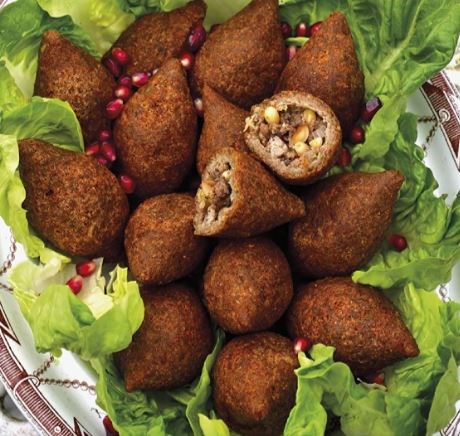 Fried kibbeh (Kibbeh maklieh)