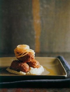 Fried lamb's brain kibbeh