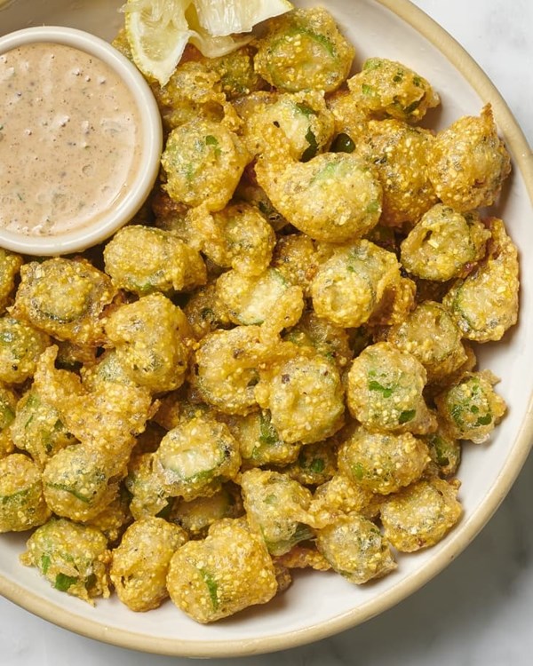 Fried okra 