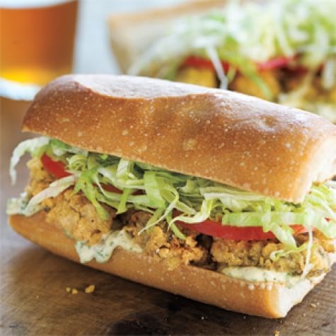 Fried oyster po’boys 