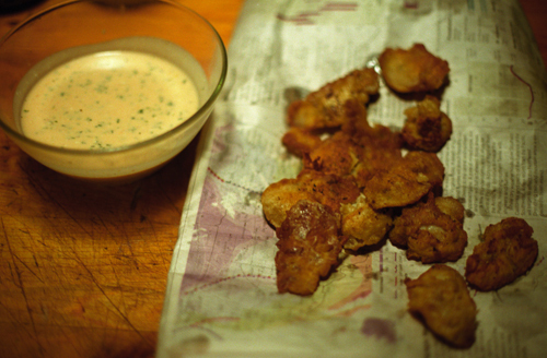 Fried oysters