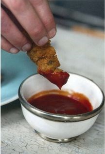 Fried oysters with attitude sauce
