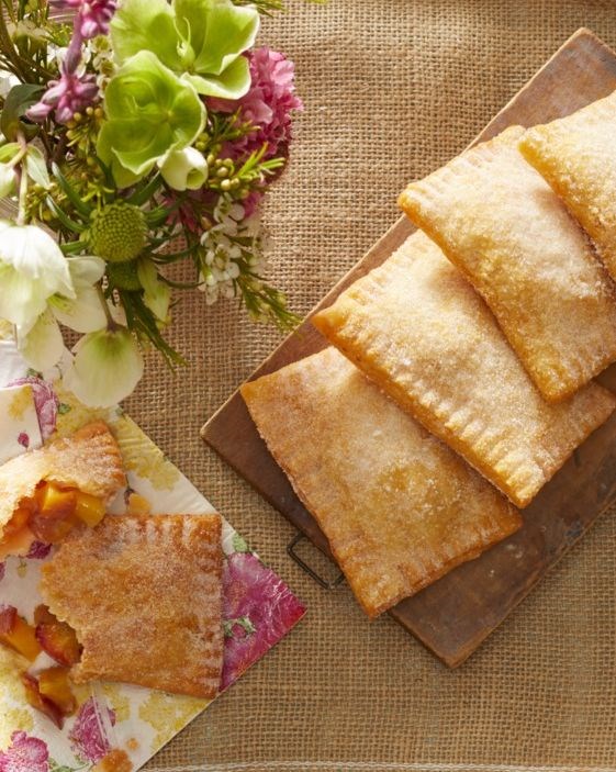 Fried peach-ginger hand pies