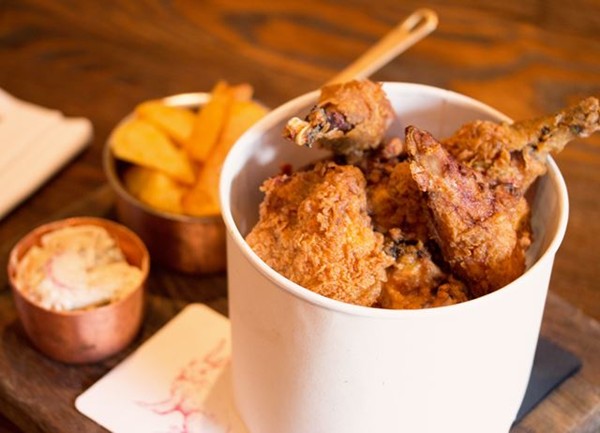 Fried pheasant