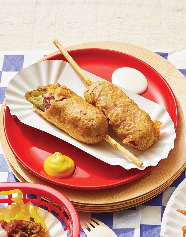 Fried pickle dogs
