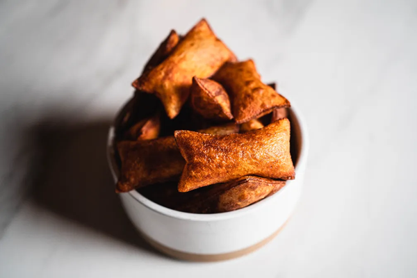 Fried potato pillows