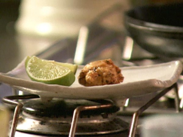Fried prawn cakes