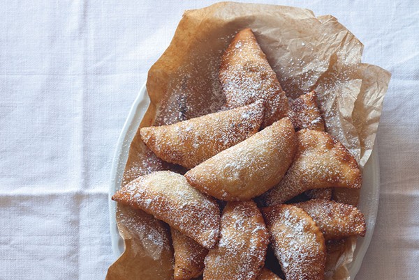 Fried ravioli with ricotta