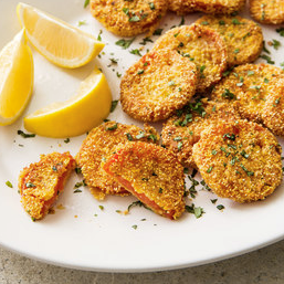 Fried red tomatoes