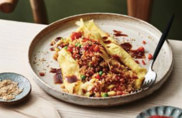 Fried rice omelette (Omurice)