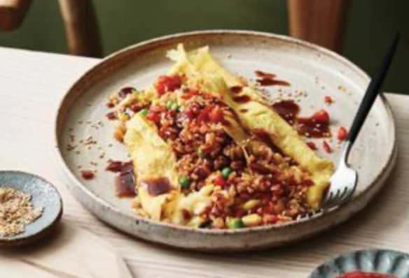 Fried rice omelette (Omurice)