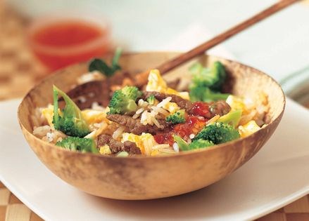 Fried rice with beef