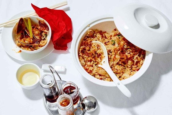 Fried rice with cuttlefish