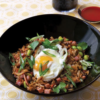 Fried rice with sunny-side up egg