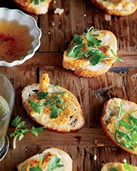 Fried shrimp toasts