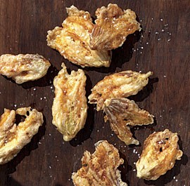 Fried squash blossoms