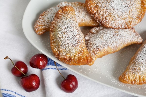 Fried sweet cherry pies