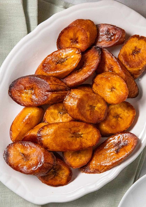 Fried sweet plantains (Maduros)