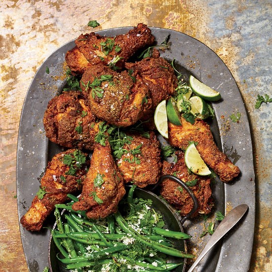 Fried tandoori chicken