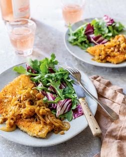 Fried trout agrodolce (sweet and sour)