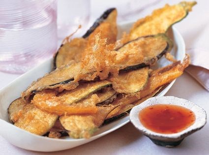 Fried vegetables with nam prik