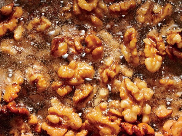 Fried walnuts