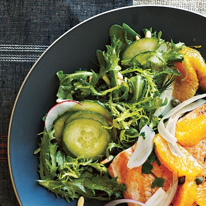 Frisée and arugula salad
