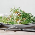 Frisée and fried oysters with buttermilk-chive dressing