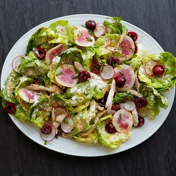 Frisée and watercress salad with jicama and oranges