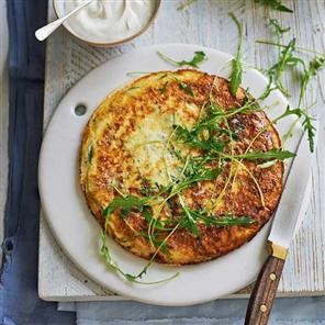 Frittata with cheese and herbs (Frtalja)