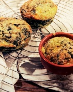 Frittata with mint, spinach & pecorino