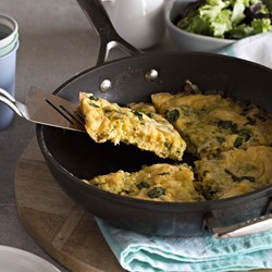 Frittata with zucchini & basil [Martin Bosley]