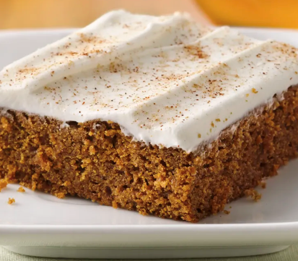 Frosted cinnamon-ginger bars